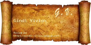 Gindl Vivien névjegykártya